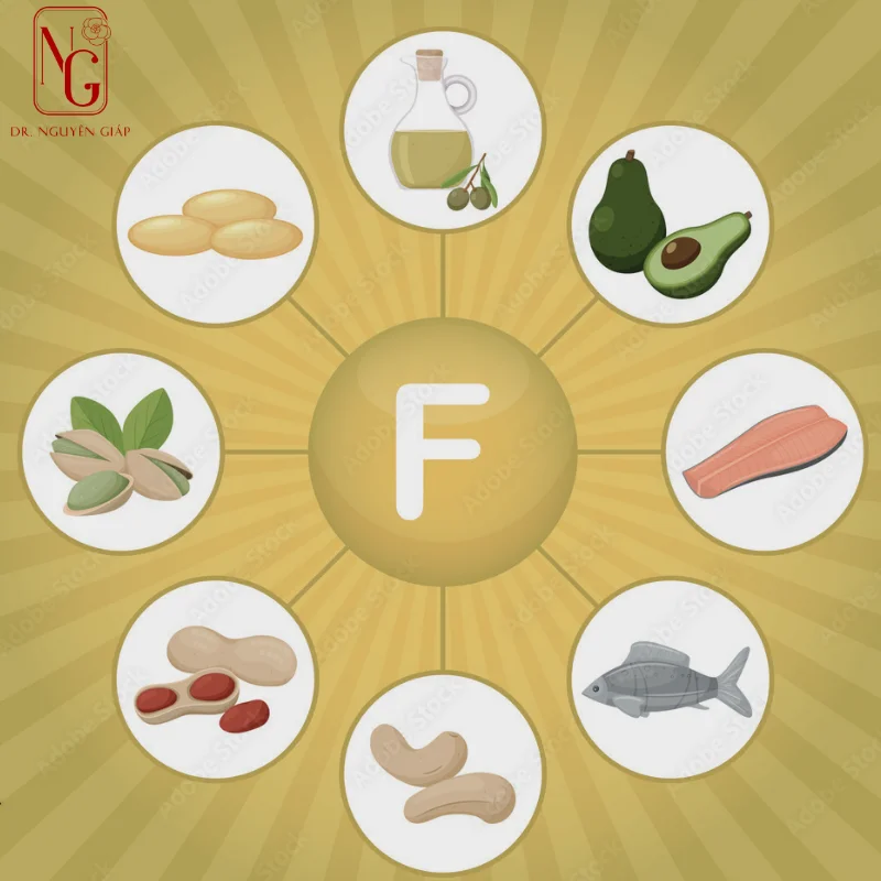 thuc-pham-giau-vitamin-f-stocking-bo-sung-latina-chat-thiet-yeu-for-da Vitamin F is what? what are effects for the skin