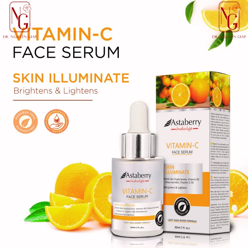 su dung serum vitamin c tren lan da